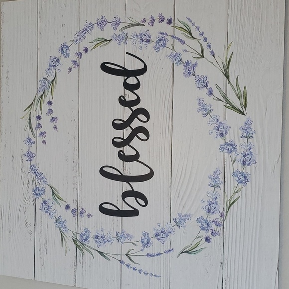 "Blessed" wall decor 19 1/2" × 19 1/2" - Picture 2 of 9